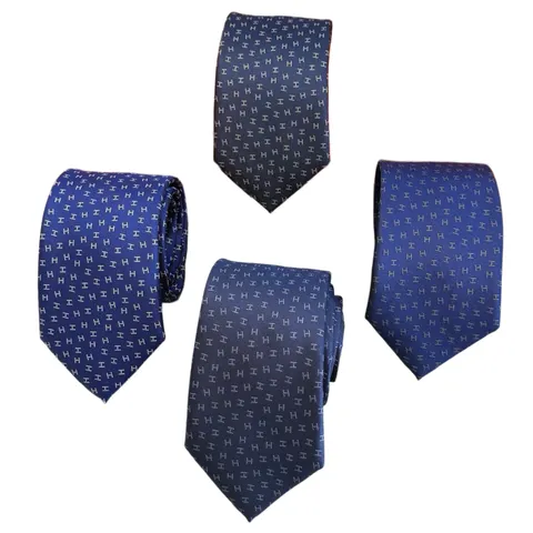 Hermes Tie - Blue H Tie Multi-Colour
