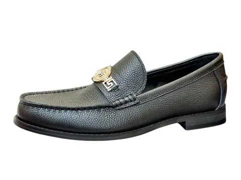 Versace Shoes - Black Medusa Loafer