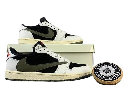 Jordan 1 Low Top - Travis Scott Olive