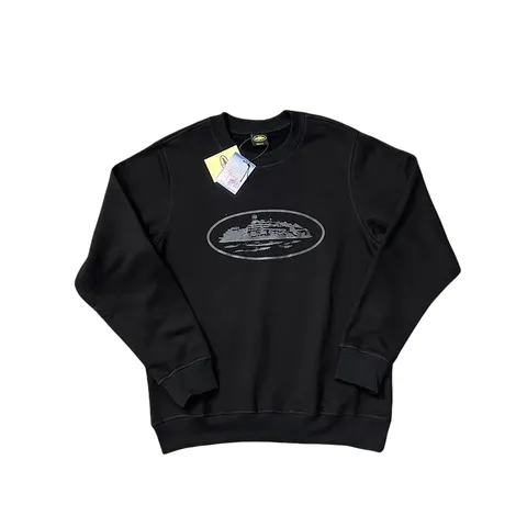Corteiz Hoodie - Black Alcatraz Crew