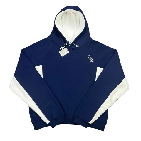 Mertra Hoodie - Navy & White Panel