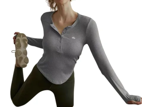 Alo Hoodie - Grey Henley