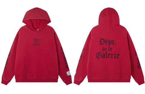 Gallery Dept Hoodie - Red Galerie Print