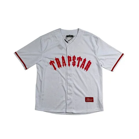 Trapstar Tee - Grey Baseball Button-Up