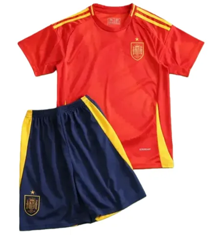 2024 UEFA Spain home Kids kit