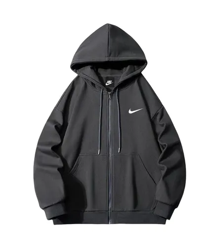 Nike Hoodie - Charcoal Zip Hoodie