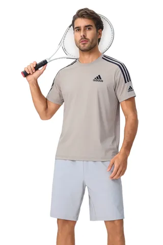 Adidas Tee - Grey Tee & Shorts