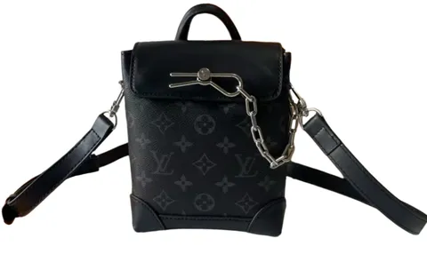 Louis Vuitton Bag - Black Chain Backpack