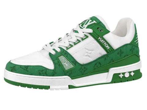 LV Sneakers - Green Monogram Trainer