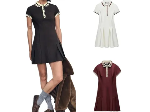 Zara Dress - Polo Mini Multi-Colour