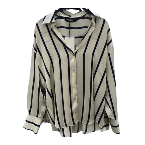 Zara Shirt - Black & Cream Stripe