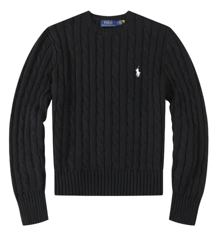 Ralph Lauren Sweater - Black Cable Knit