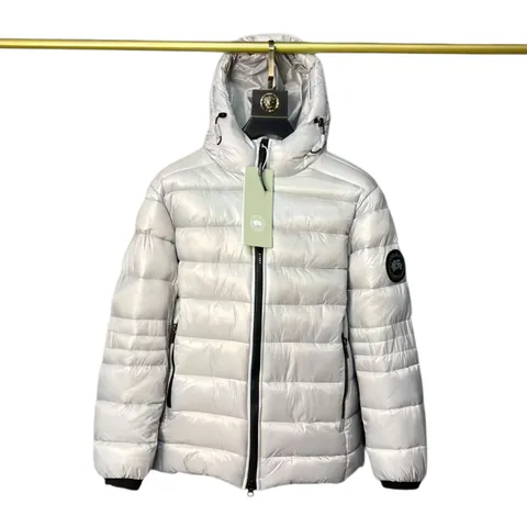 Canada Goose Quilted Jacket - White Glossy Hooded