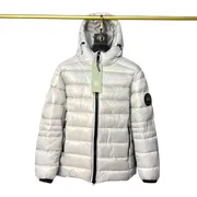 Canada Goose Quilted Jacket - White Glossy Hooded