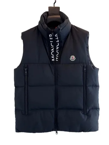 Moncler Vest - Navy Logo Tape