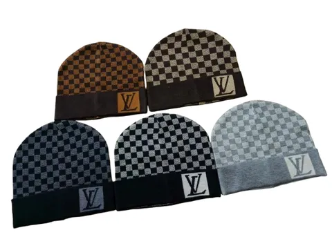 LV Knitted Hat - Damier Beanie Multi-Colour