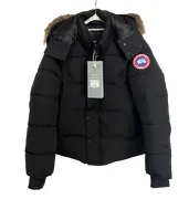 Canada Goose Quilted Jacket - Black Fur Hood