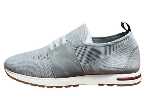 Loro Piana Shoes - Grey Suede Slip-On