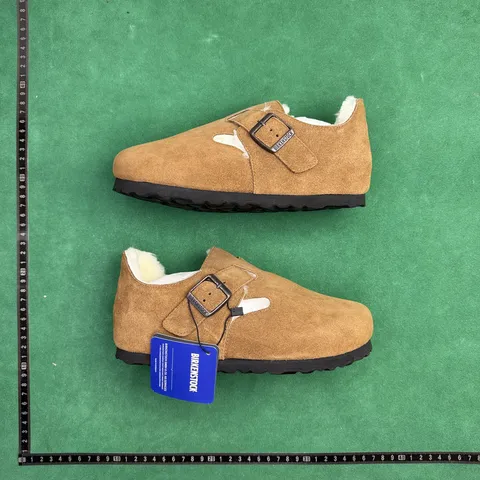 Birkenstock London Shearling - Tan Shearling Boston