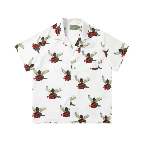Denim Tears Shirt - White Rose Shirt