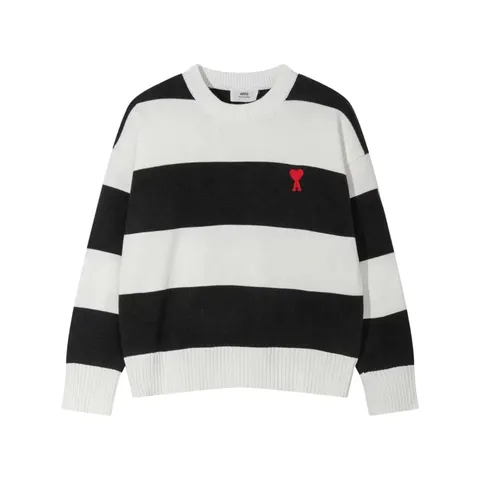 Ami Sweater - Black & White Stripe