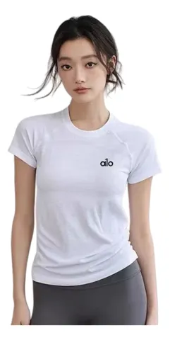 Alo Tee - White Fitted