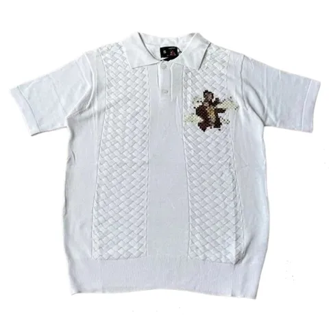 Derschutze Tee - White Knit Bear