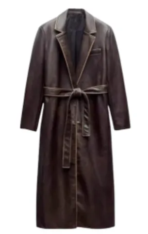 Zara Leather Coat