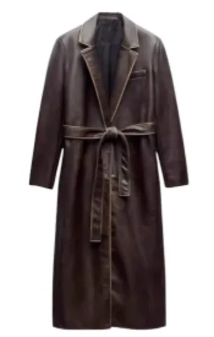 Zara Leather Coat