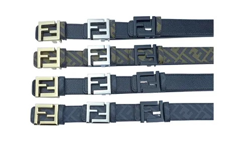 Fendi Belt - FF Buckle Multi-Colour, Men's