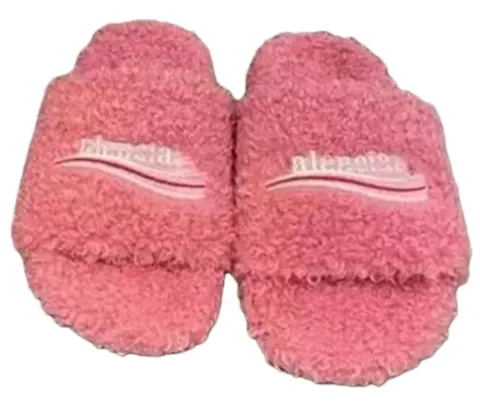 Balenciaga Fur Slides