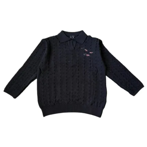 Derschutze Sweater - Navy Knit Polo