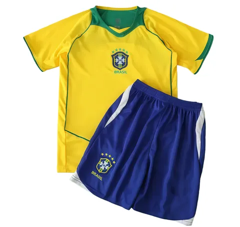 04 season Brazil home Kids kit