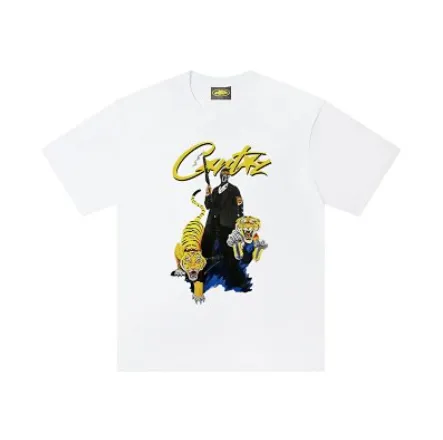 Corteiz Tee - White Cartoon Print