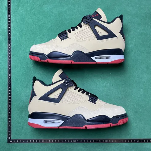 Air Jordan 4 Retro - Sail Navy & Red