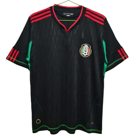 2010 season Mexico away Retro Fan version - Black, Dark Trim