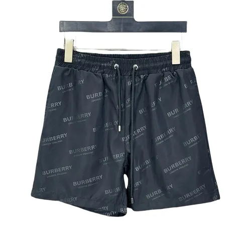 Burberry Shorts - Navy Logo Print