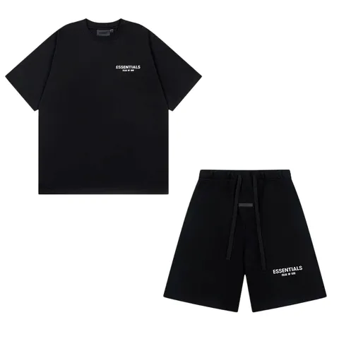 Essentials Set - Black Tee & Shorts II