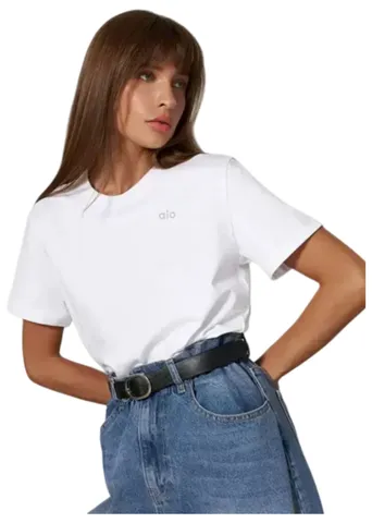 Alo Tee - White Relaxed