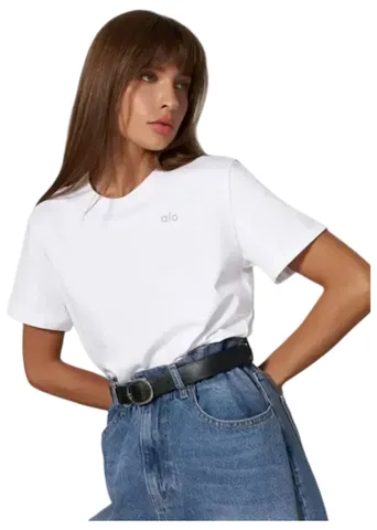 Alo Tee - White Relaxed