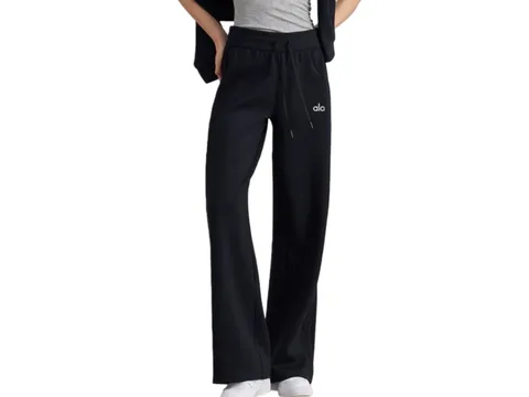 Alo Pants - Black Wide-Leg, High-Waist III