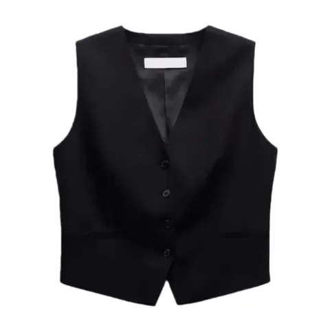 Zara Waistcoat - Black Waistcoat