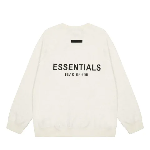 Essentials Hoodie - Cream Logo