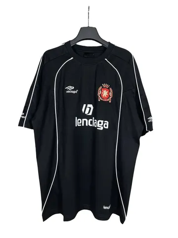 Balenciaga Tee - Black Soccer Print