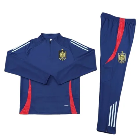 2425 Spain navy blue Training suit set