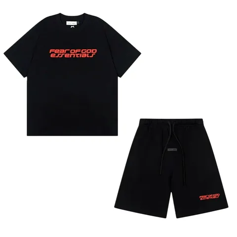 Essentials Set - Black Tee & Shorts