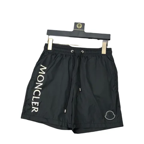 Moncler Shorts - Black Logo Swim