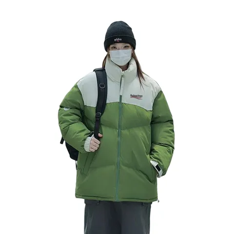 Balenciaga Quilted Jacket - Green & White Puffer