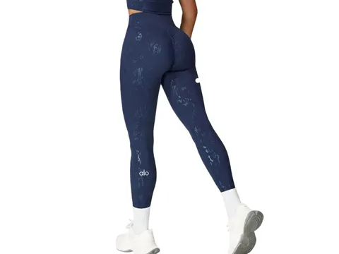 Alo Pants - Navy Print Leggings