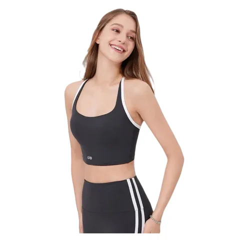 Alo Vest - Charcoal Halter Bra